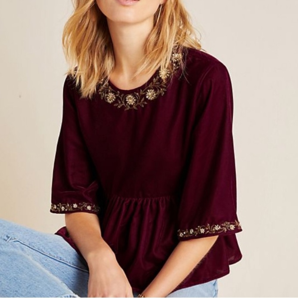 NWT Anthropologie Kavita Bhartia Mayelle Top